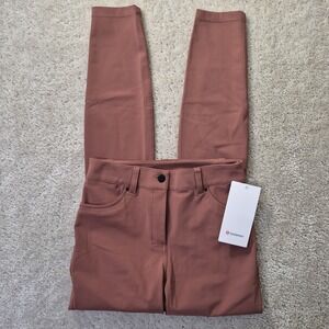 Lululemon Pants Womens 27 Copper City Sleek Slim Fit HR Five Pocket Office New